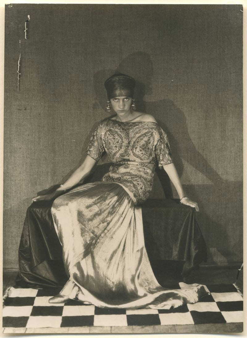 Guggenheim in one of a series of famous photographs by Dadaist artist Man Ray