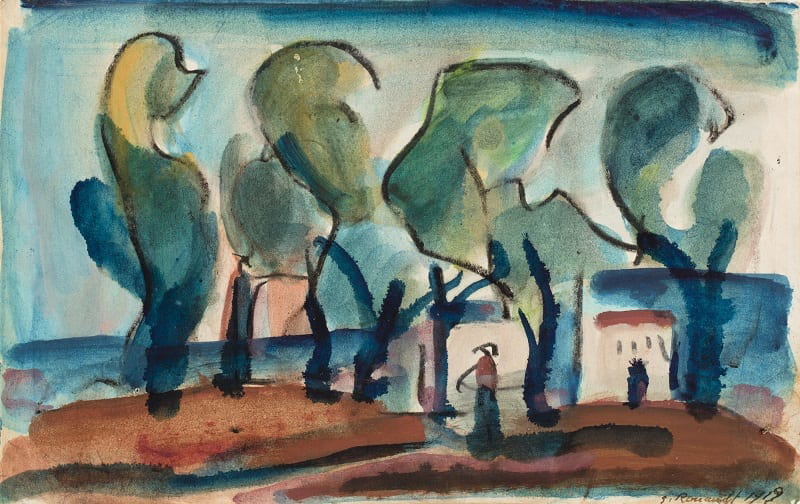 Paysage aux Grands Arbres (Bord de Mer), 1919