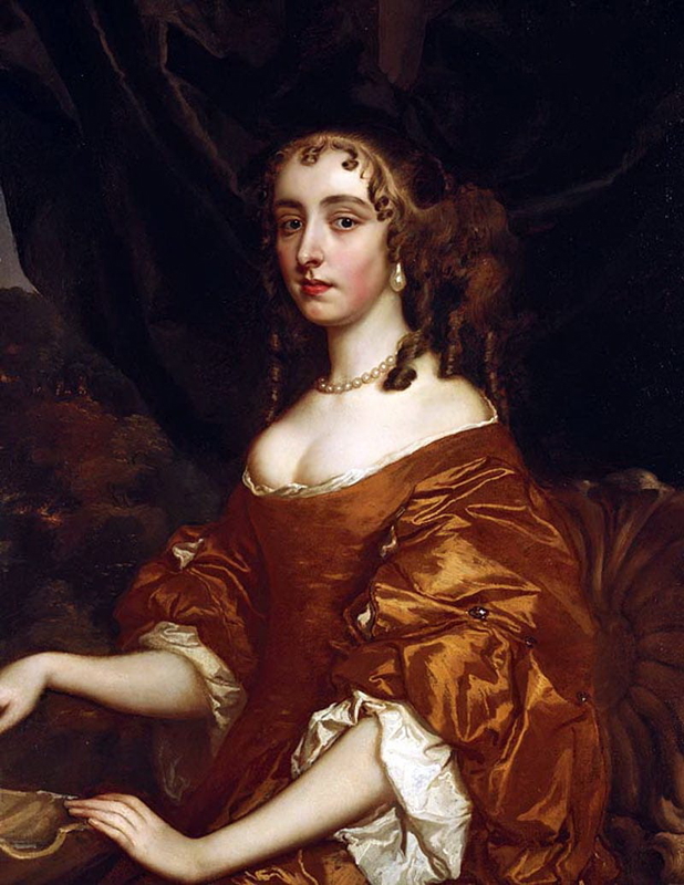 Portrait of a Lady, Sir Peter Lely 1658-1660, Displayed in the White Drawing Room 