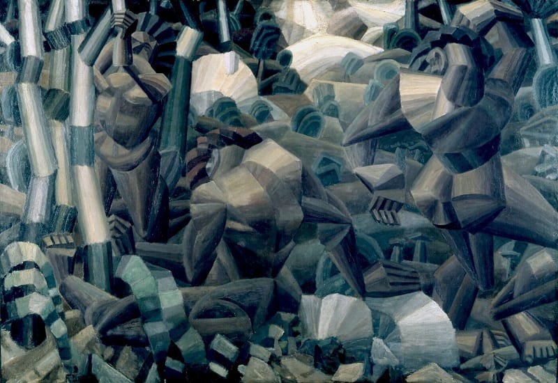Fernand Léger, Nudes in the forest (Nus dans la forêt), 1910, oil on canvas, 120 × 170 cm, Kröller-Müller Museum, Netherlands