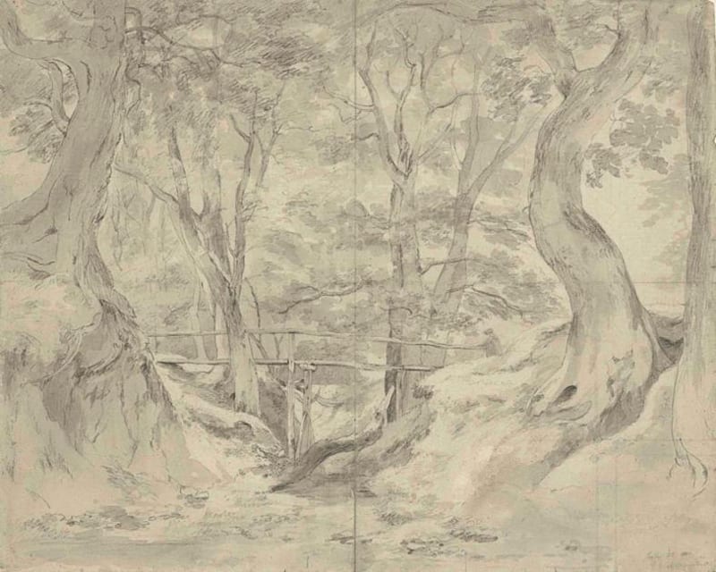 Helmingham Dell, Suffolk (1800), by John Constable, R.A.