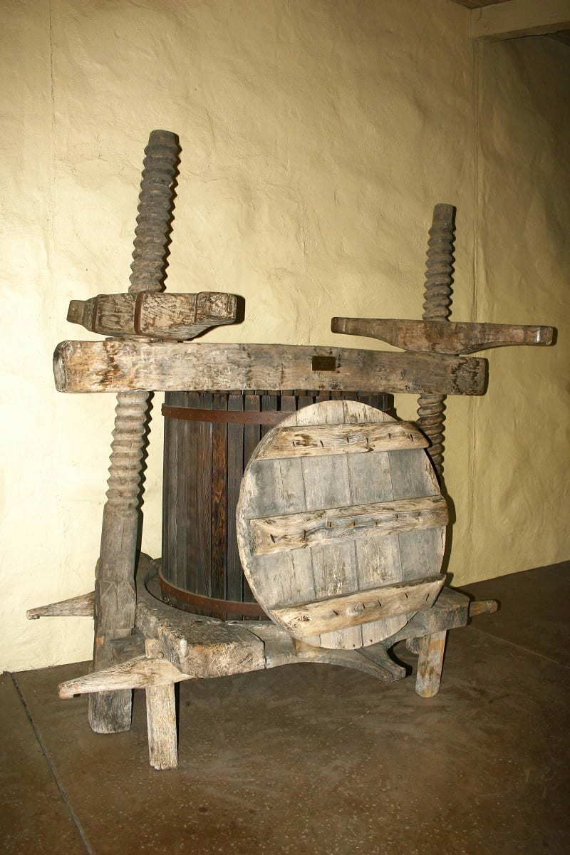 Wine press from the 16th Century, photo by Chris Lake via Flickr