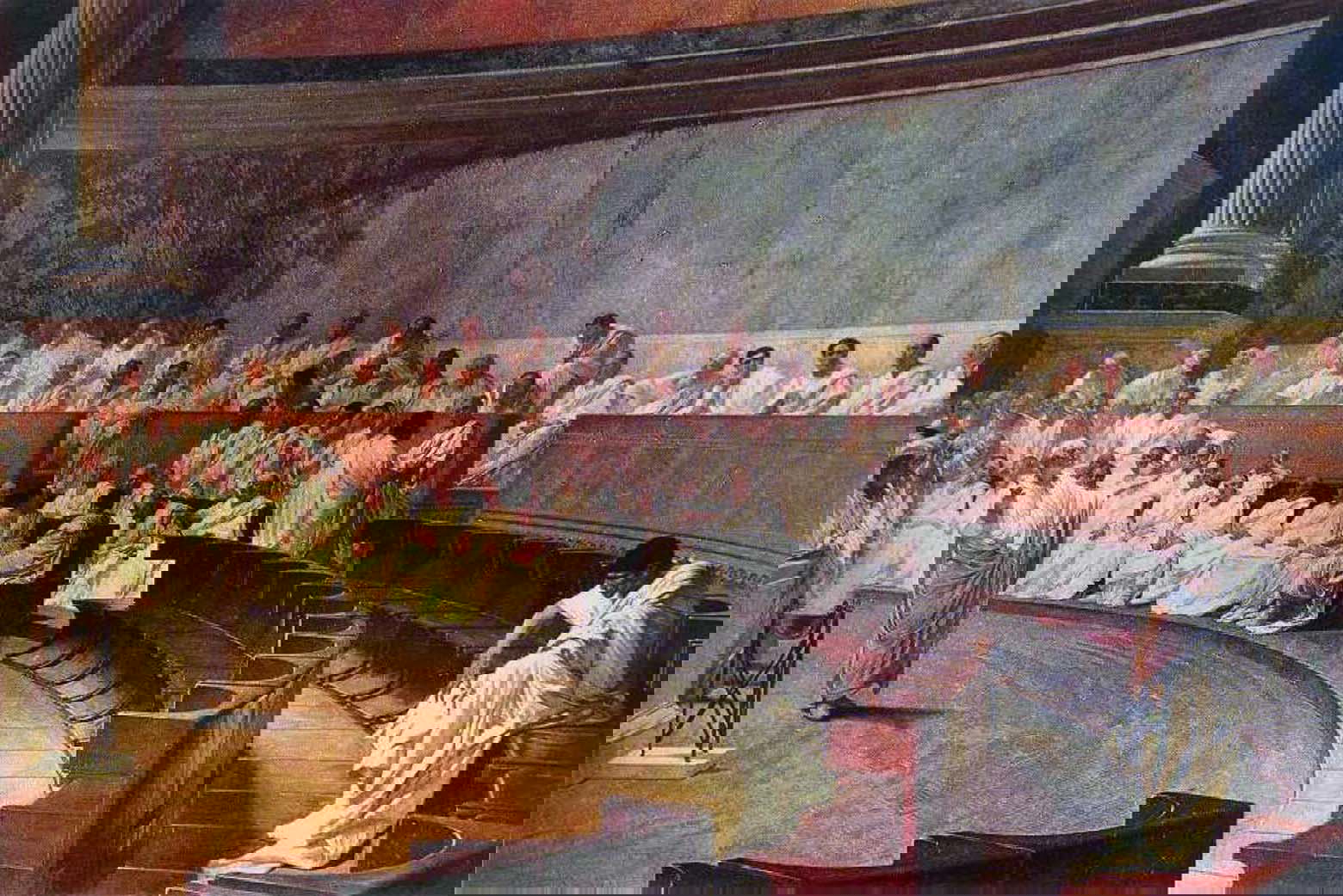 A later painting of Cicero making a speech in the Senate. via Ancient History Encyclopedia