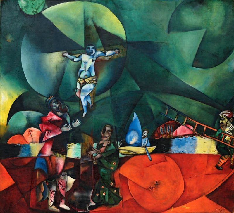 Marc Chagall, 1912, Calvary (Golgotha), oil on canvas, 174.6 × 192.4 cm, Museum of Modern Art, New York.
