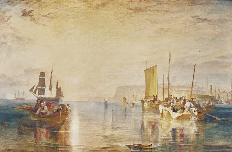 Sun-Rise. Whiting Fishing At Margate (1822), by Joseph Mallord William Turner, R.A.