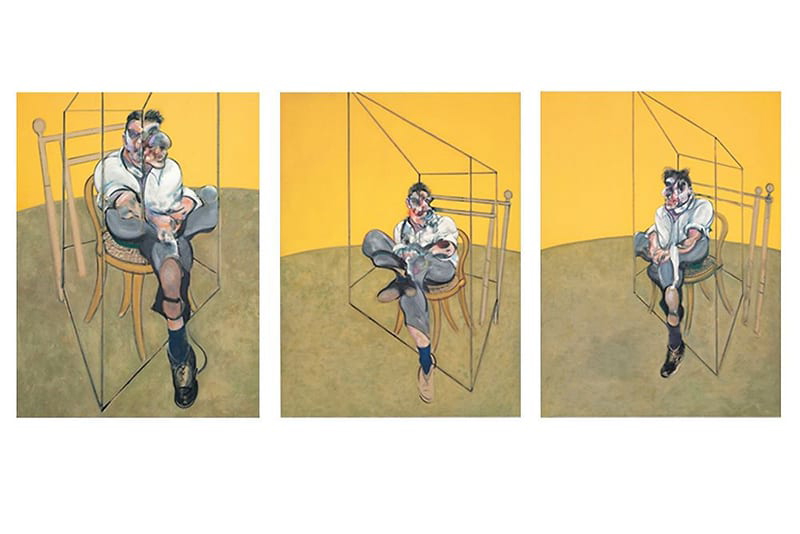 Three Studies of Lucian Freud, 1969