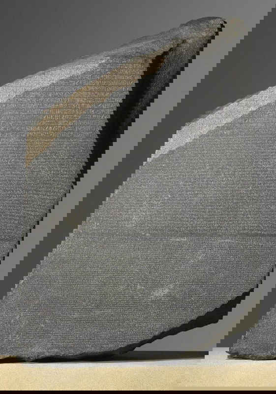 Rosetta stone, full-frontal image