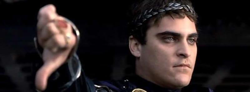 Commodus was portrayed as a cruel ruler in the 2000 film ‘Gladiator’. via MaskofMonsters