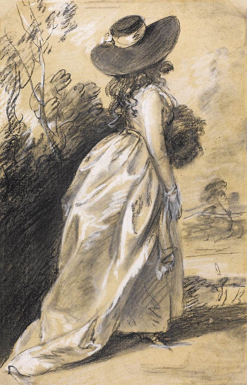 Study Of A Lady, Possibly For The Richmond Water-Walk (circa 1785), by Thomas Gainsborough, R.A.