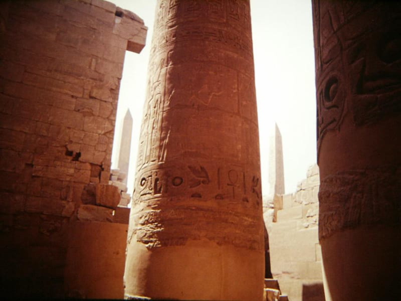 Pillars, Colonnade of Amenhotep III, Karnak