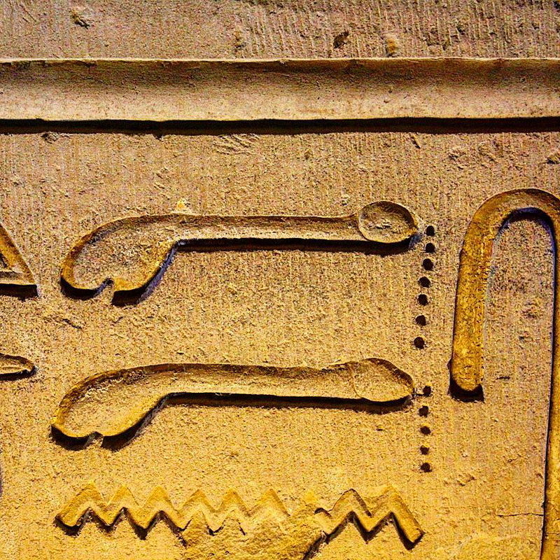 Two penis hieroglyphs