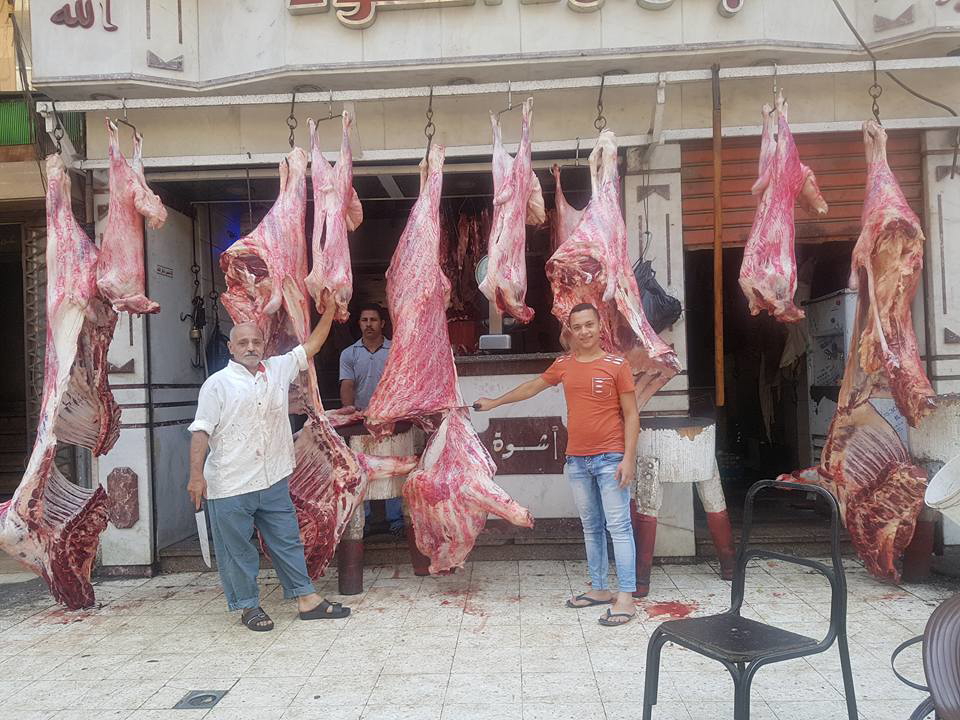 Modern butcher’s block in Cairo