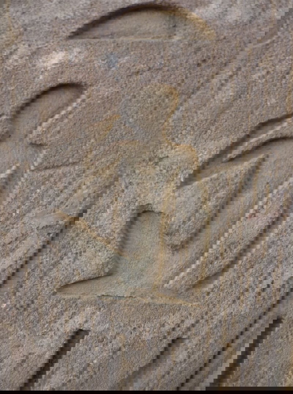 Hieroglyph of man with hand to mouth