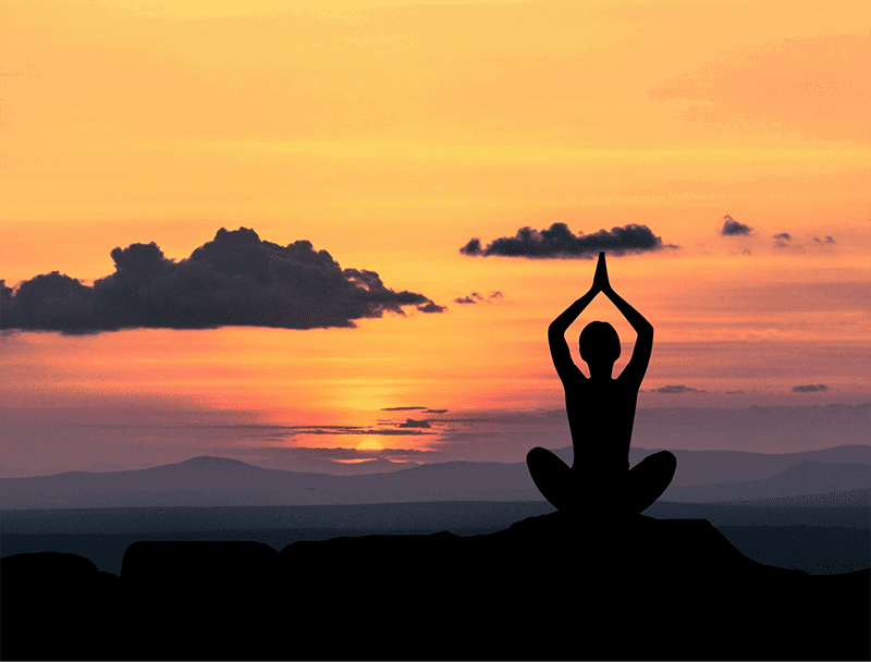 A New Age Believer Meditates