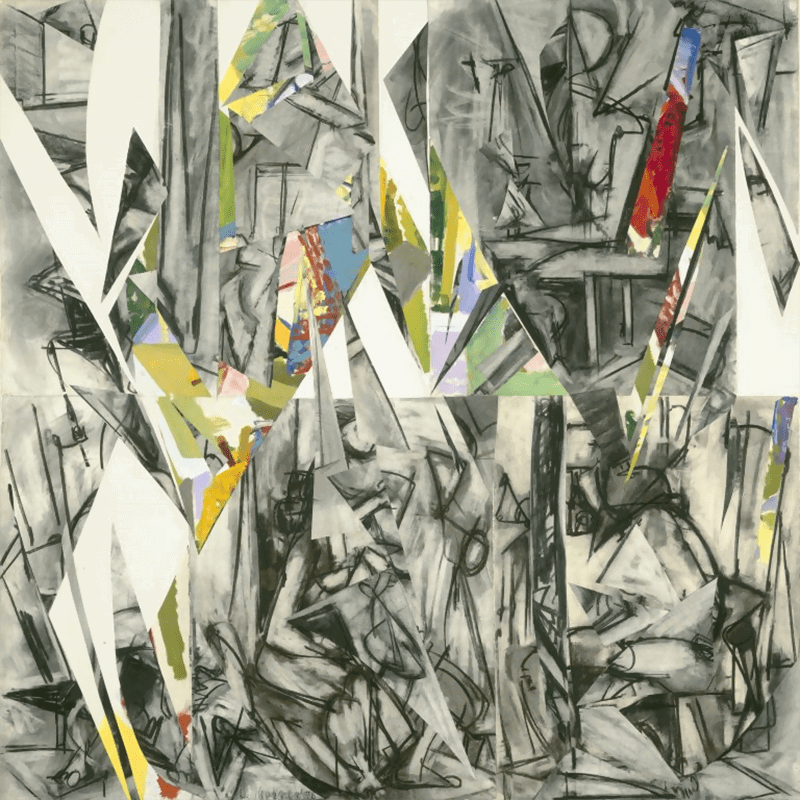 Lee Krasner, Imperative, 1976, oil, charcoal and paper on canvas