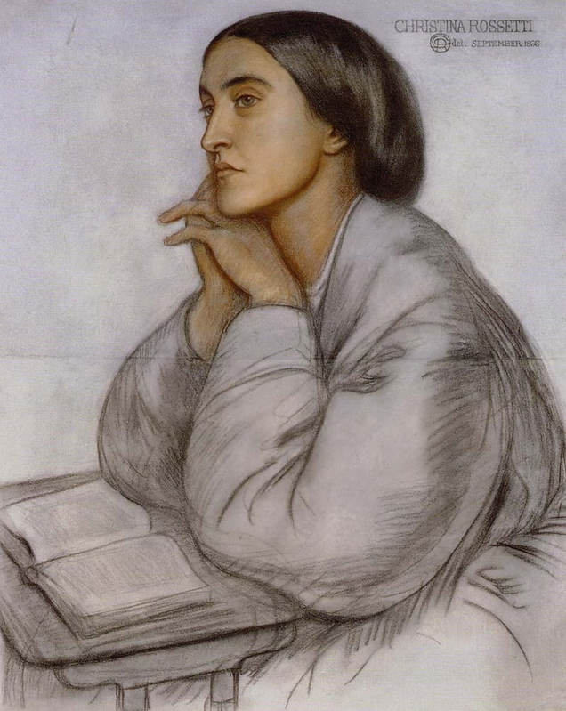 Portrait of Christina Rossetti. via The University of Virginia Press.