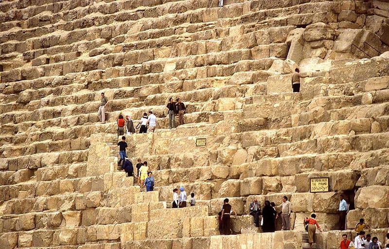 The Robber Tunnel Entrance (bottom right), Great Pyramid