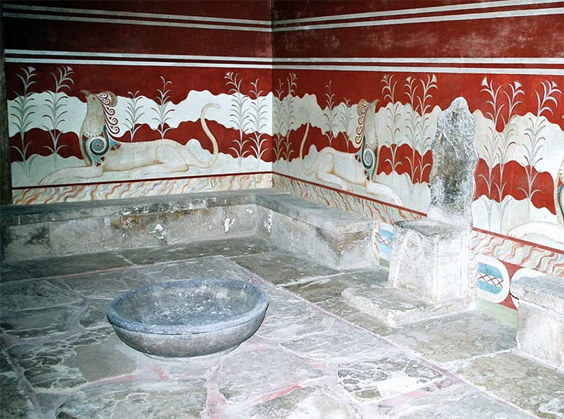 Throne Room in Knossos Palace