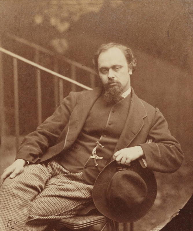 A photograph of Rossetti, by Lewis Carroll, 1863. via The National Portrait Gallery