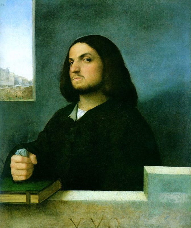 Portrait of a Venetian Gentleman, Giorgione (or Titian), 1510, via Wikiart
