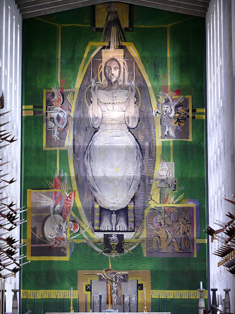Christ in Glory, Tapestry in Coventry Cathedral, England, 1962
