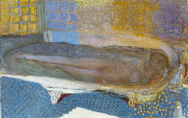 Pierre Bonnard, “Nu dans le bain” (1936), oil on canvas, from the collection of the Musée d’Art moderne de la Ville de Paris, an image now available as Open Access (CC0 Paris Musées / Musée d’art moderne de la Ville de Paris)