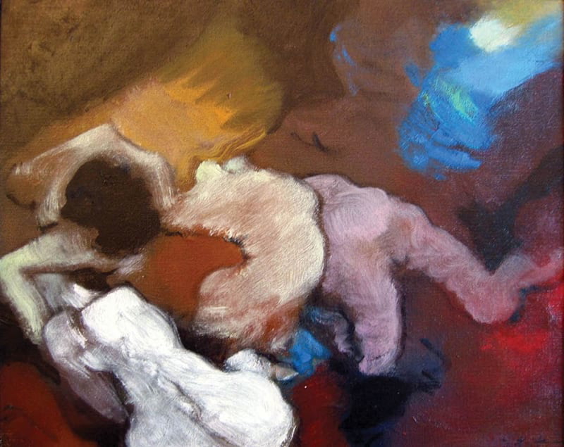 Un Pont Brule, 1965, sold for $90,000 in 13 November 2019 at Sotheby’s New York.