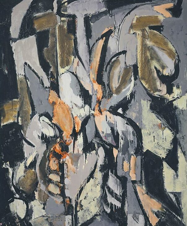 Cauldron, 1956, oil on canvas, made the same year that Pollock tragically died, sold at Sotheby’s New York for $1.5 million in May 2015.