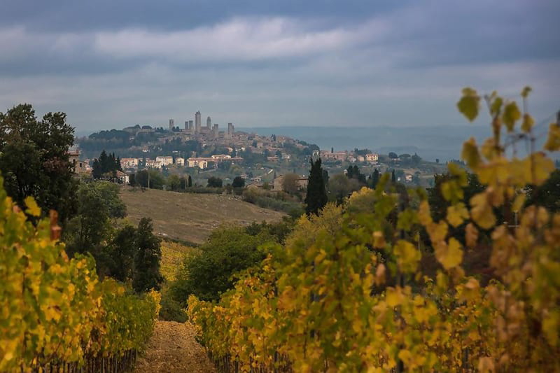 Many Tuscan hill towns benefitted from his defensive walls. via Pixabay