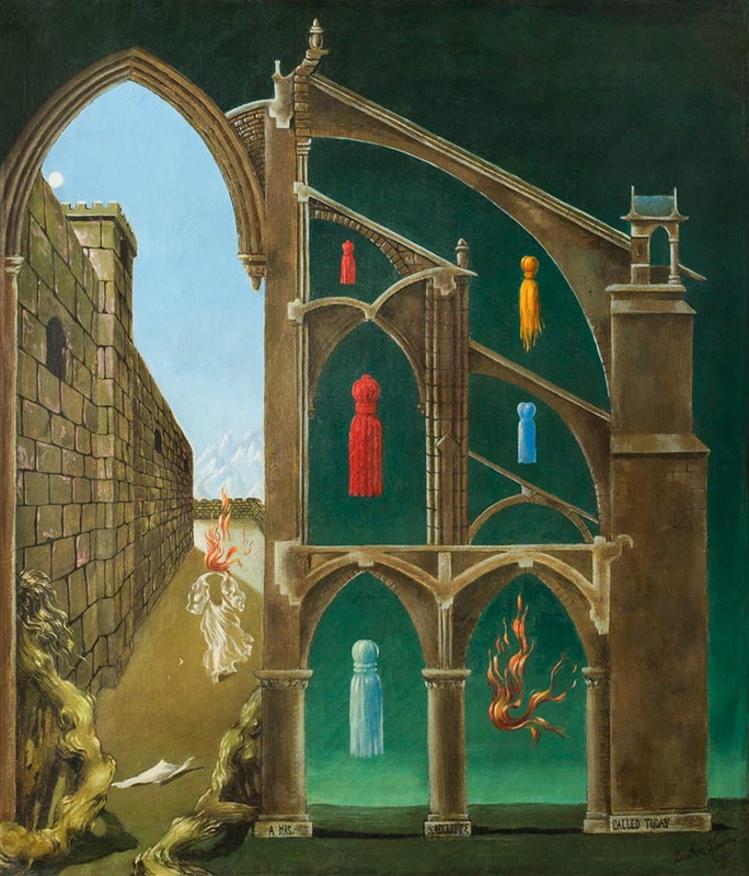 A Mrs Radcliffe Called Today, 1944, made in homage to the writer Ann Radcliffe, sold for $314,500 at Christie’s London in February 2014.