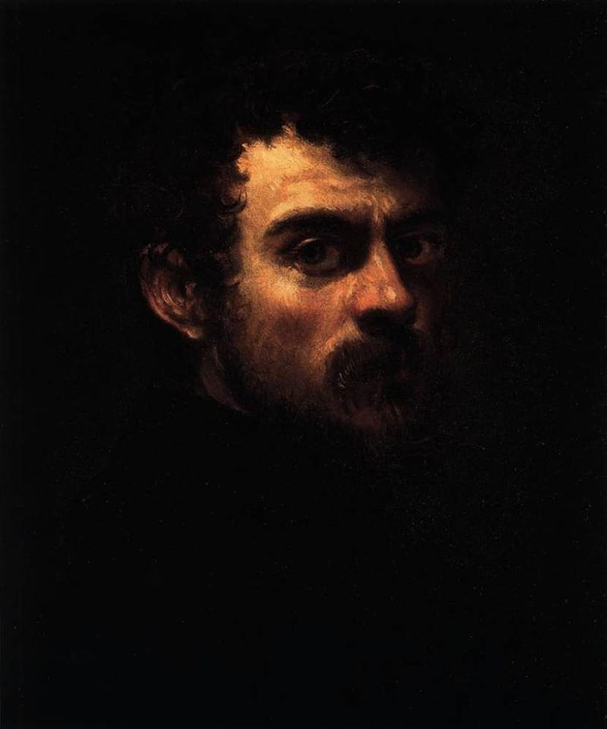 Self-portrait, Tintoretto, 1547, via Wikiart