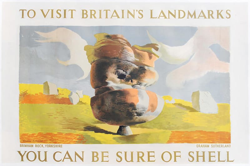 Graham Sutherland poster design for Shell Petrol, 1937