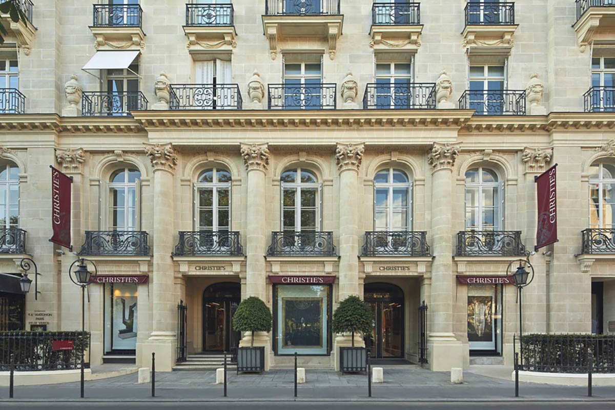 Christies, auction house, Paris, France.