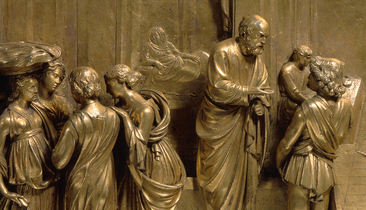 Jacob and Esau panel, Gates of Paradise Artwork by Lorenzo Ghiberti