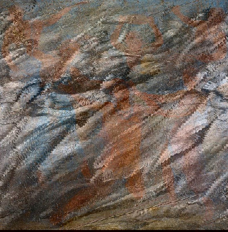 ‘The Death of Pentheus’ from the House of the Vettii, photograph by Alfredo and Pio Foglia