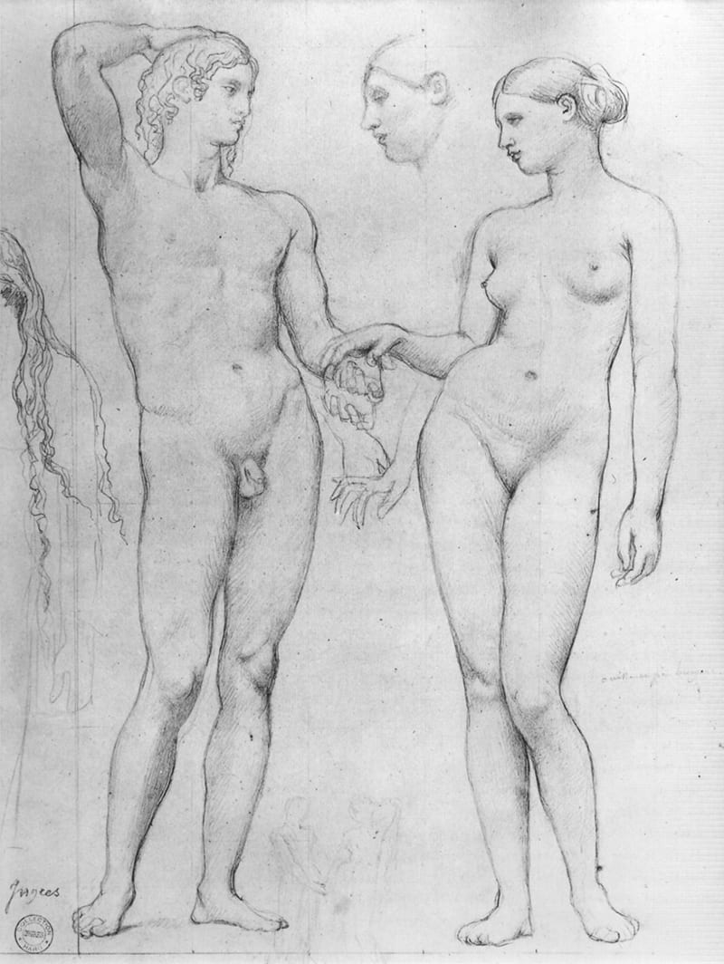 Study for The Golden Age, 1862, via Wikiart