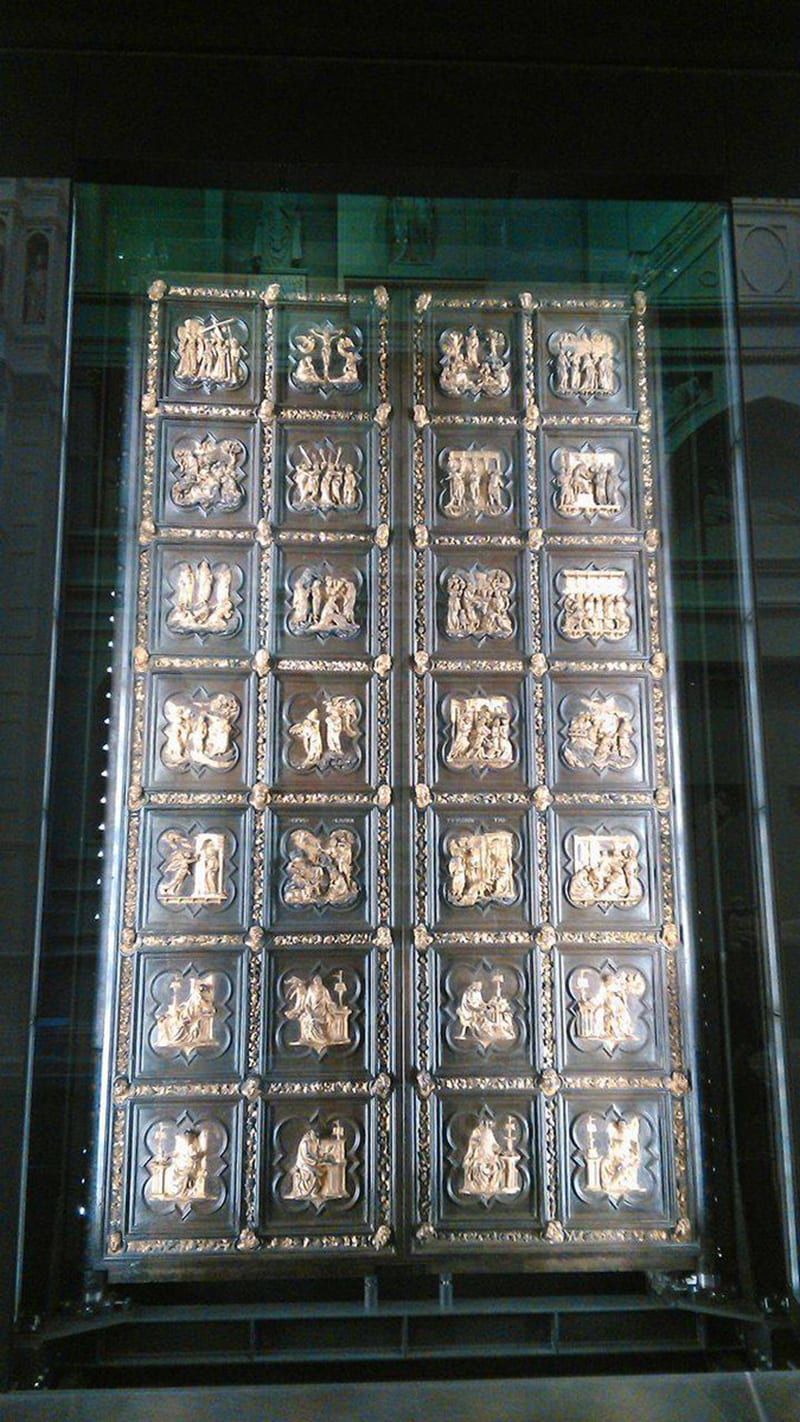 North doors (panel detail) of Florence Baptistry by Lorenza Ghiberti, Museo deli'Opera del Duomo