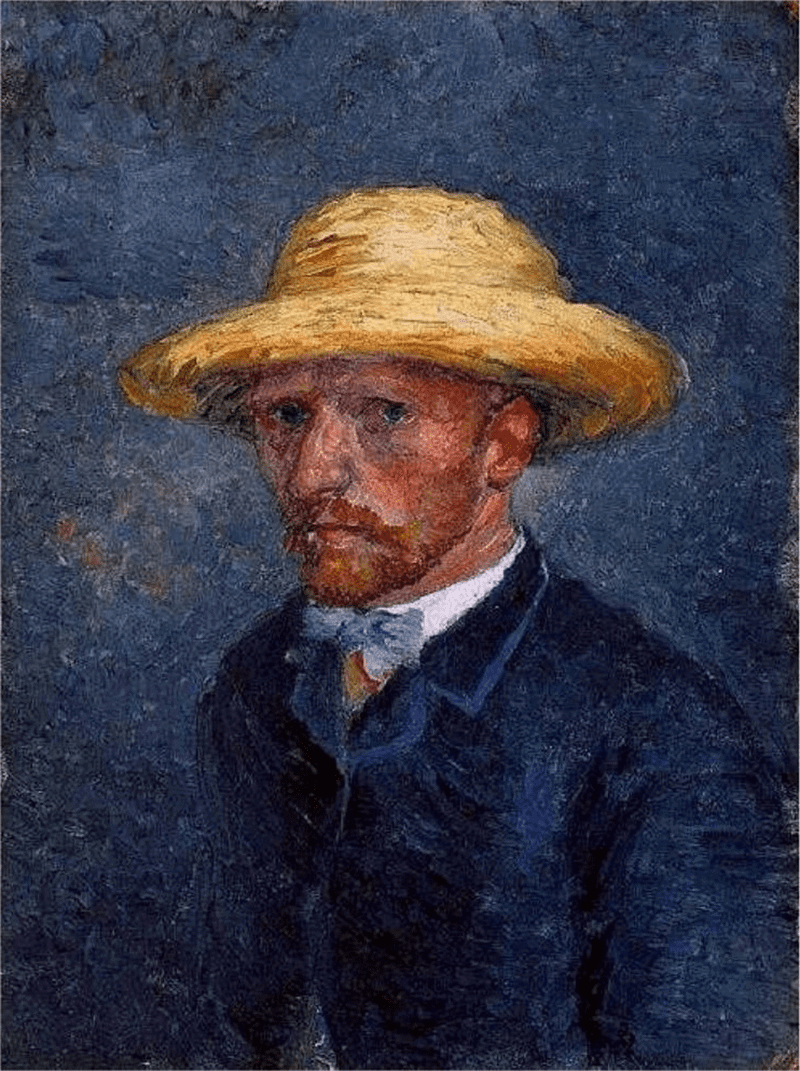 Portrait of Theo, Van Gogh, spring 1887, previously thought to be a self-portrait but re-attributed by the Van Gogh Museum in 2011 