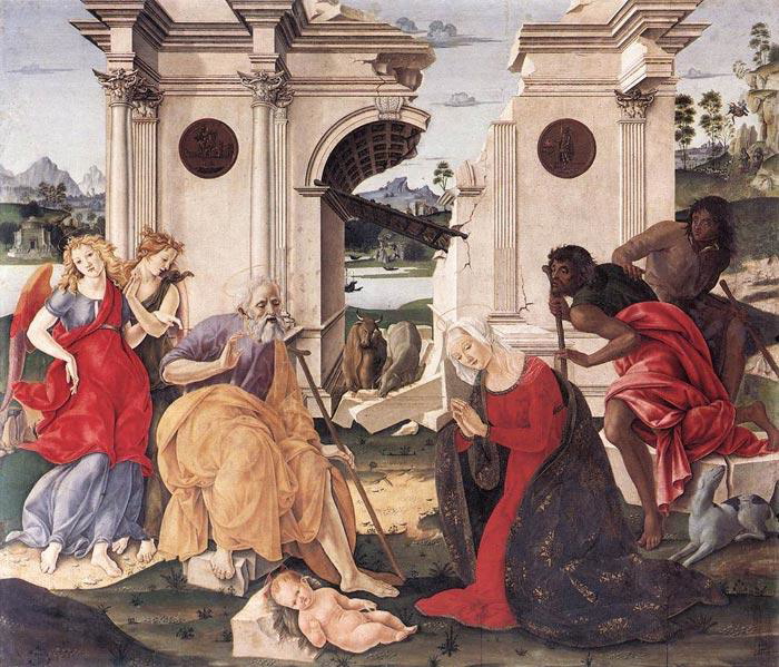 The Nativity, di Giorgio, c. 1495, via Art in Tuscany