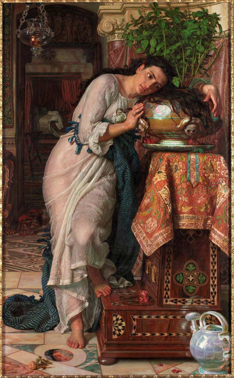 Isabella and the Pot of Basil, 1868, sold at Christie’s, London in 2014 for £2.5 million.