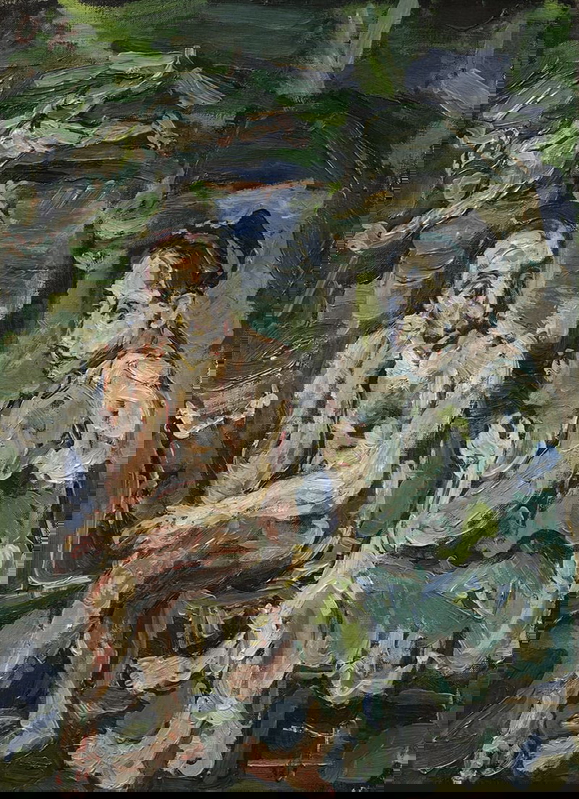Artwork by Oskar Kokoschka, ORPHEUS UND EURYDIKE (ORPHEUS AND EURYDICE), Made of oil on canvas