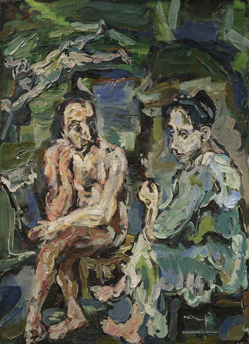 Artwork by Oskar Kokoschka, ORPHEUS UND EURYDIKE (ORPHEUS AND EURYDICE), Made of oil on canvas