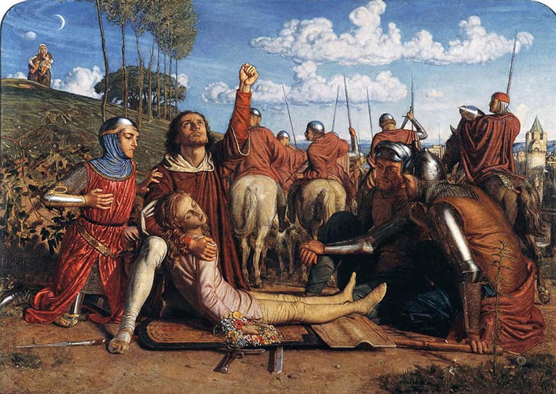 Rienzi Vowing to Obtain Justice for the Death of his Young Brother, Slain in a Skirmish between the Colonna and Orsini Factions (1848)
