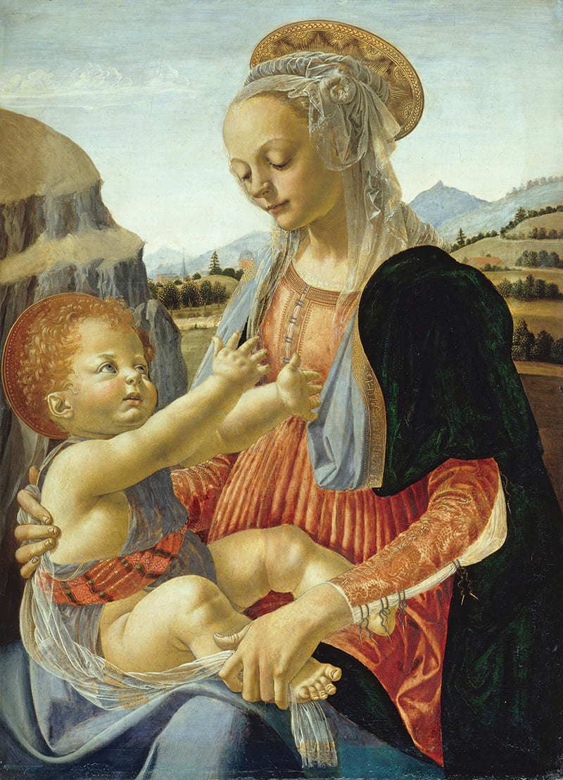 Madonna and Child, Verrocchio, 1488, via Wikiart