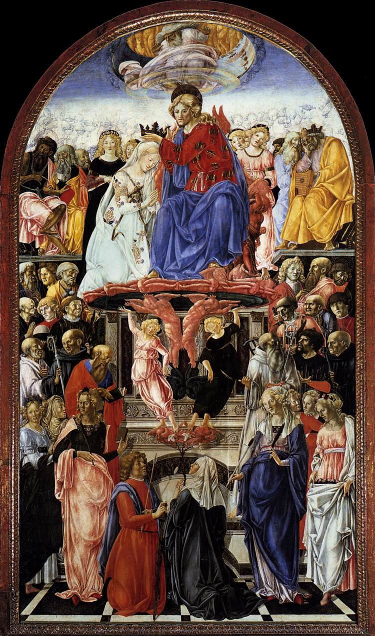 The Coronation of the Virgin, di Giorgio, 1473, via Web Gallery of Art