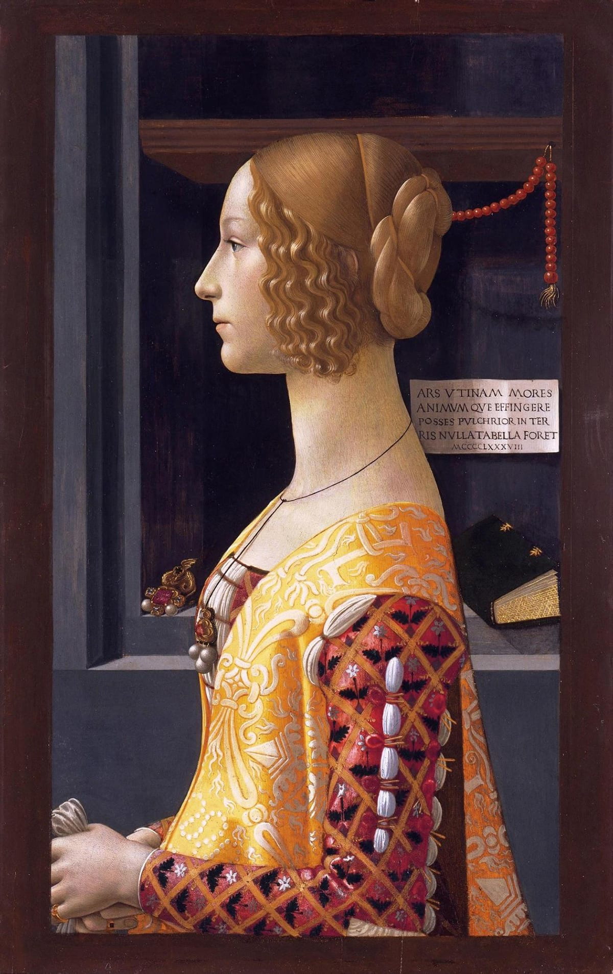 Portrait of Giovanna Tournabuoni, 1488, via Wikipedia