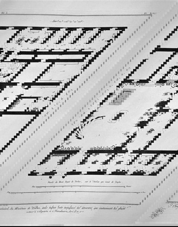 Piranesi, General Plan of the Museum of Portici