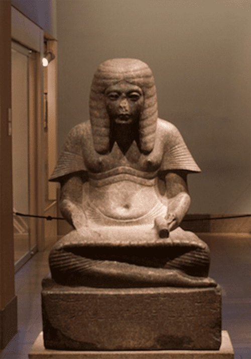 Horemheb as scribe, Museum of Metropolitan Art, New York