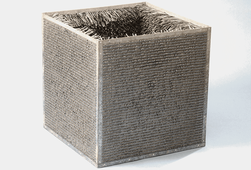 Accession II, 1968 (1969), galvanized steel and vinyl, Detroit Institute of Arts.