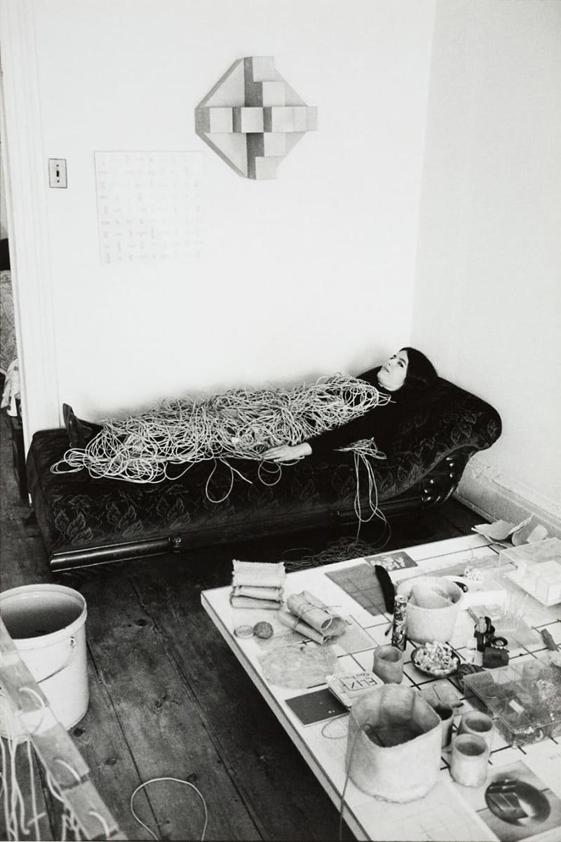 Eva Hesse in 1968. Photo by Herman Landshoff.